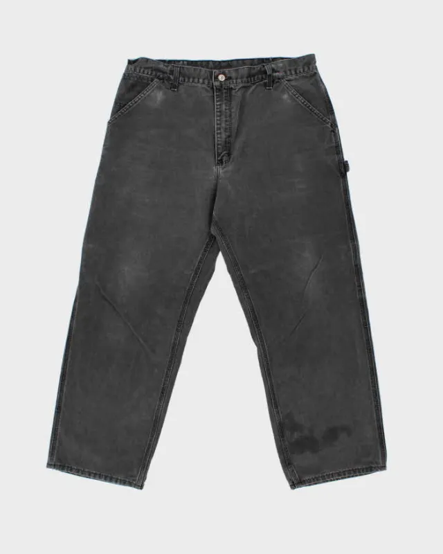 Vintage Y2K 2000 Carhartt B12 Onyx Loose Fit Carpenter Workwear Trousers - W36 L29 sold by Rokit
