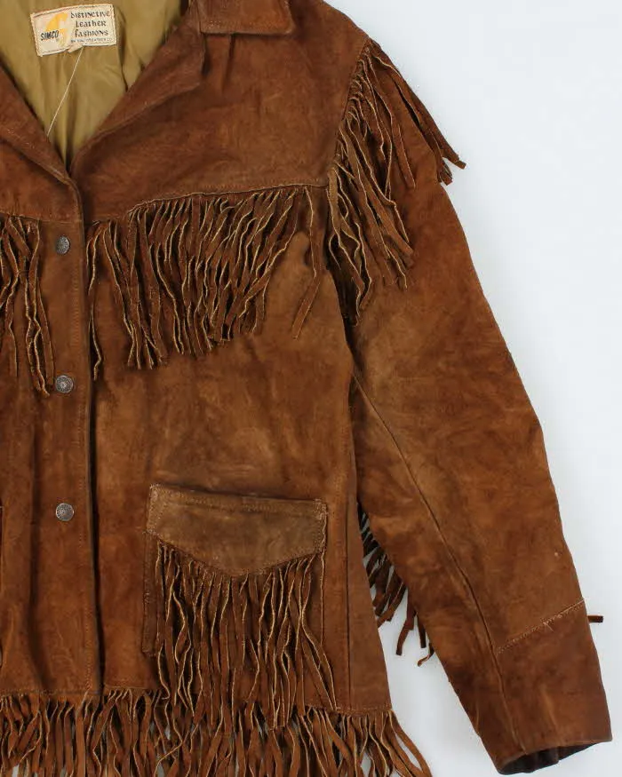 Vintage 1970s Simco Women's Western Suede Tassel Jacket - XL sold by Rokit product image thumbnail 3