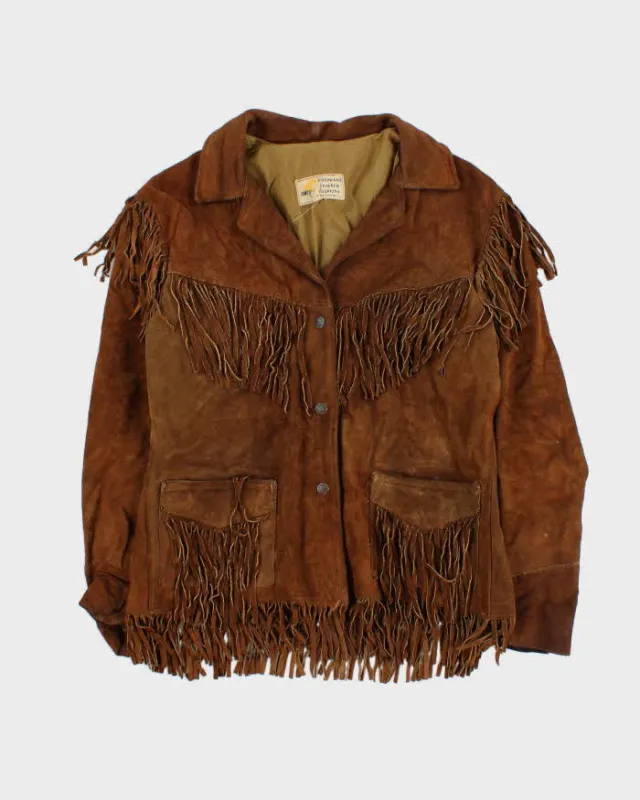 Vintage 1970s Simco Women's Western Suede Tassel Jacket - XL sold by Rokit