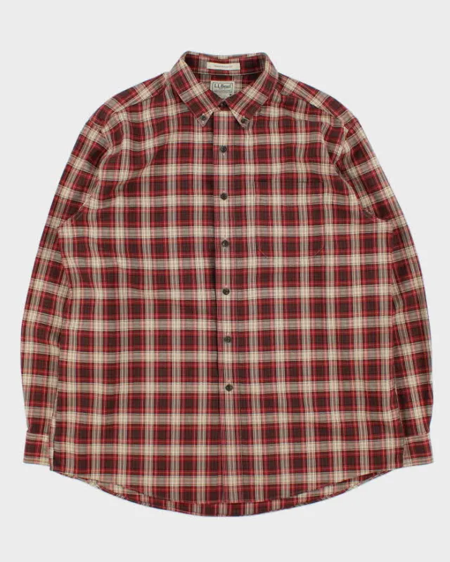 Vintage L.L.Bean Plaid Traditional Fit Long Sleeve Flannel Shirt - L made by L.L. Bean