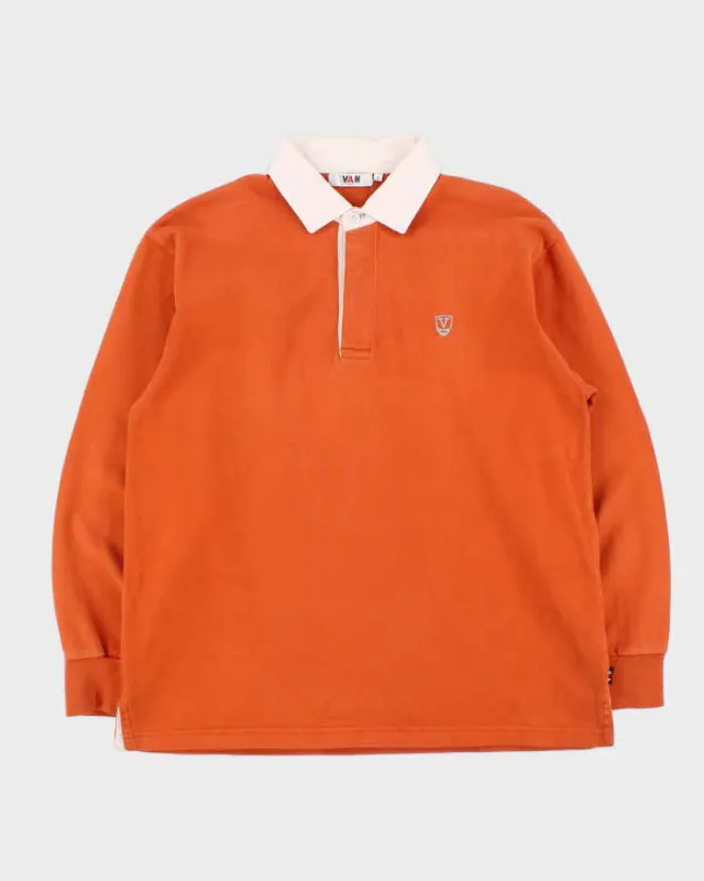 Vintage Y2K 00s Van Jac Long Sleeve Rugby Shirt - L sold by Rokit