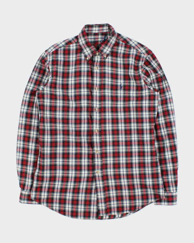 Vintage 00s Polo Ralph Lauren Plaid Long Sleeve Flannel Shirt - M made by Ralph Lauren