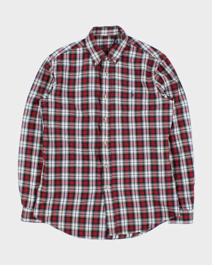 Vintage 00s Polo Ralph Lauren Plaid Long Sleeve Flannel Shirt - M sold by Rokit