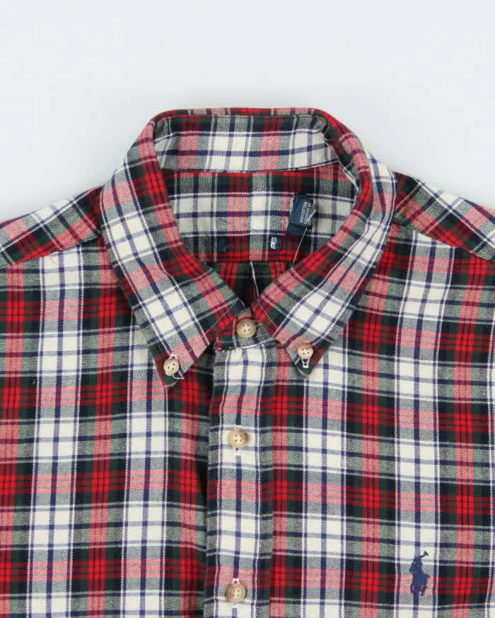 Vintage 00s Polo Ralph Lauren Plaid Long Sleeve Flannel Shirt - M sold by Rokit product image thumbnail 5