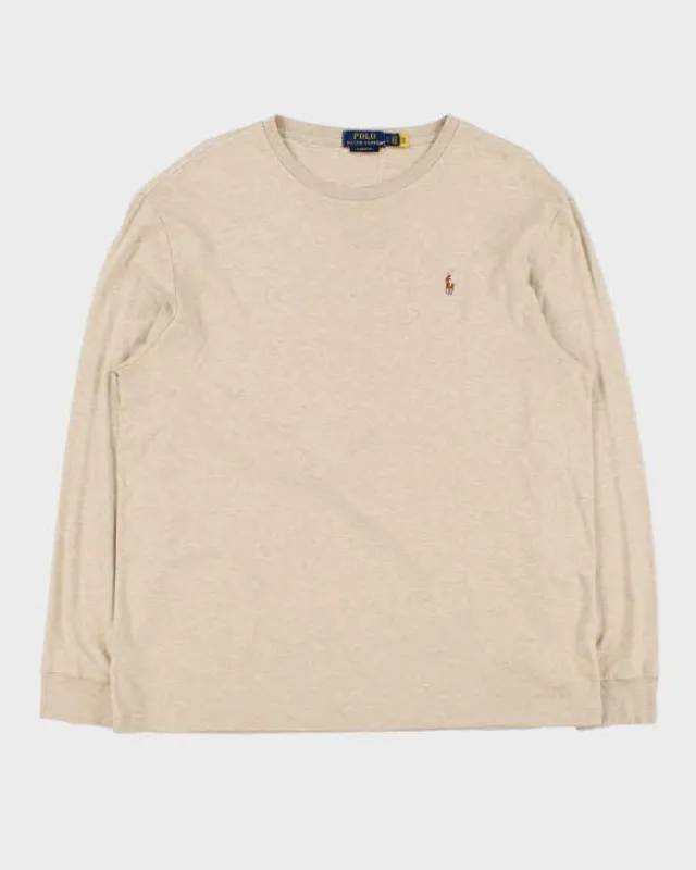 Vintage Polo Ralph Lauren Classic Fit Long Sleeve T-Shirt - L sold by Rokit