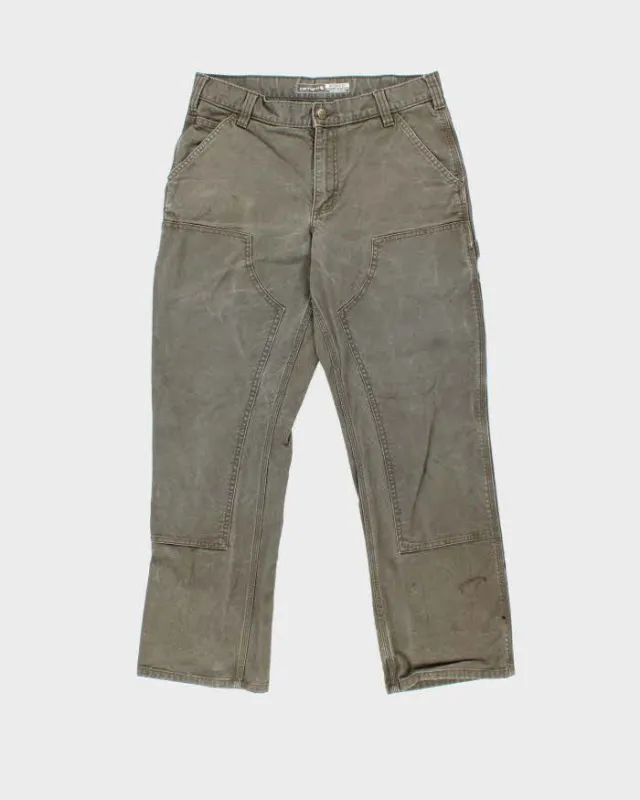 Vintage Carhartt Duck Double Knee Rugged Flex Relaxed Fit Distressed Workwear Trousers - W32 L29 made by Carhartt