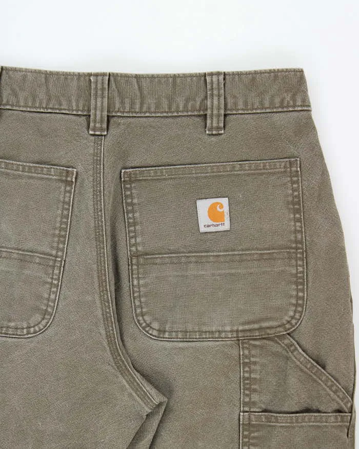 Vintage Carhartt Duck Double Knee Rugged Flex Relaxed Fit Distressed Workwear Trousers - W32 L29 sold by Rokit product image thumbnail 4