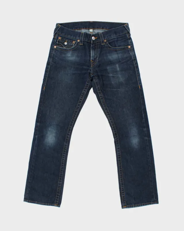 Vintage True Religion Straight Flap Denim Jeans - W34 L32 sold by Rokit