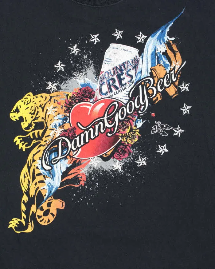 Vintage Y2K 00s Beer Graphic Heavyweight Crewneck T-Shirt - L sold by Rokit product image thumbnail 4