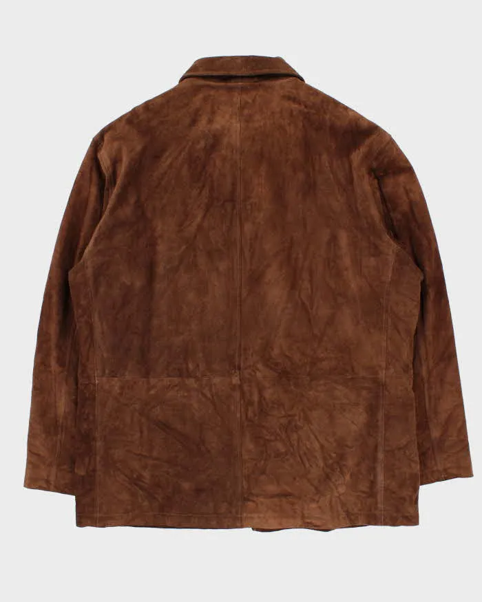 Vintage 1990s Polo Ralph Lauren Wool Lined Mid Length Suede Jacket - XL sold by Rokit product image thumbnail 2