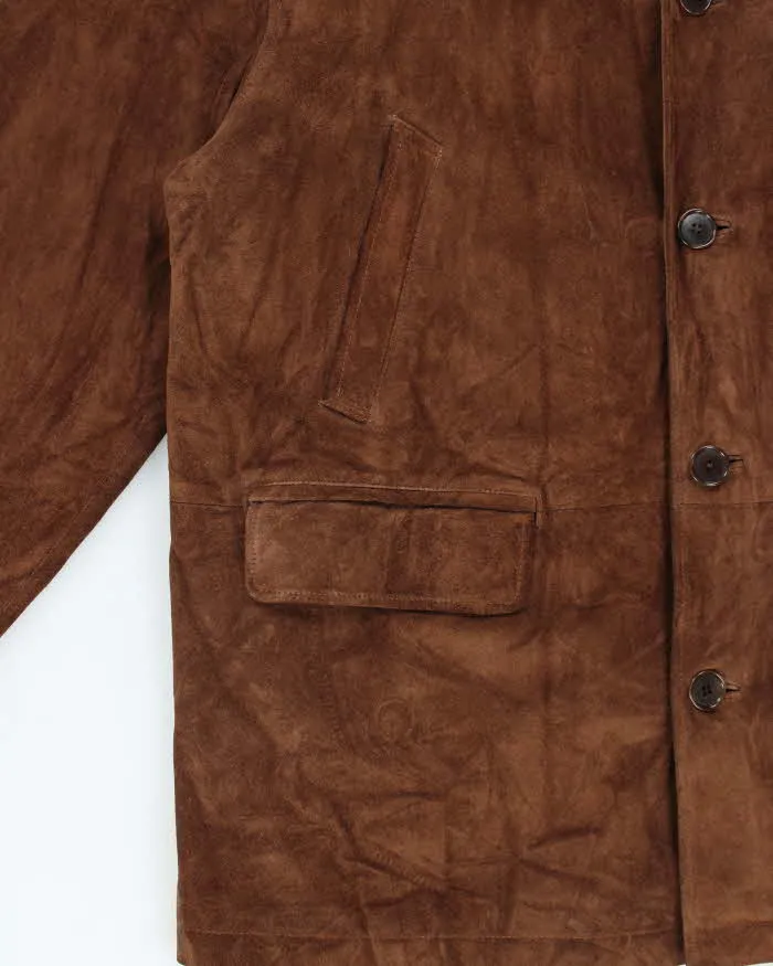 Vintage 1990s Polo Ralph Lauren Wool Lined Mid Length Suede Jacket - XL sold by Rokit product image thumbnail 4