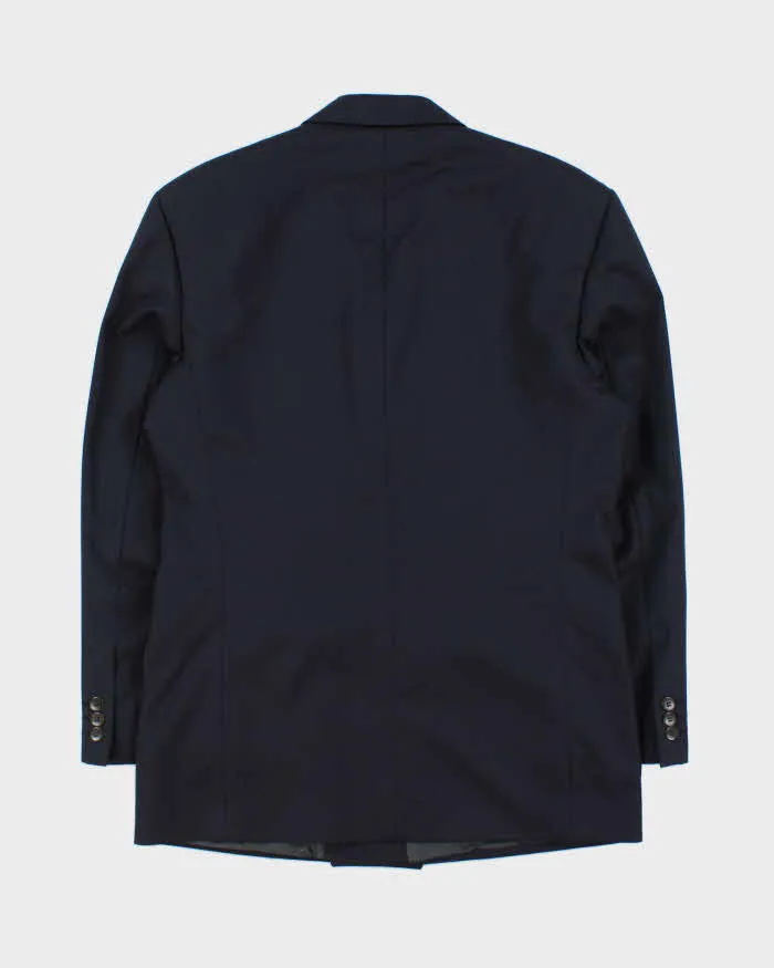 Vintage 1990s Yves Saint Laurent Navy Wool Double Breasted Blazer - M sold by Rokit product image thumbnail 2