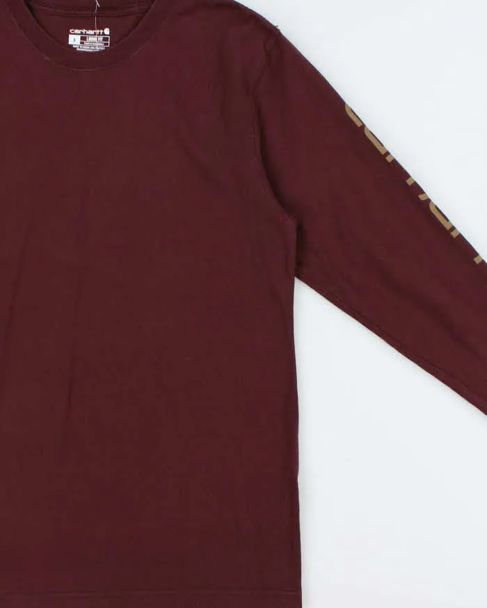 Vintage Carhartt Logo Loose Fit Long Sleeve Crewneck T-Shirt - S sold by Rokit product image thumbnail 3