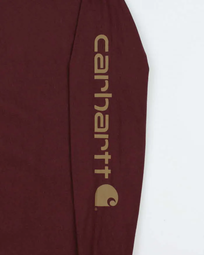 Vintage Carhartt Logo Loose Fit Long Sleeve Crewneck T-Shirt - S sold by Rokit product image thumbnail 4