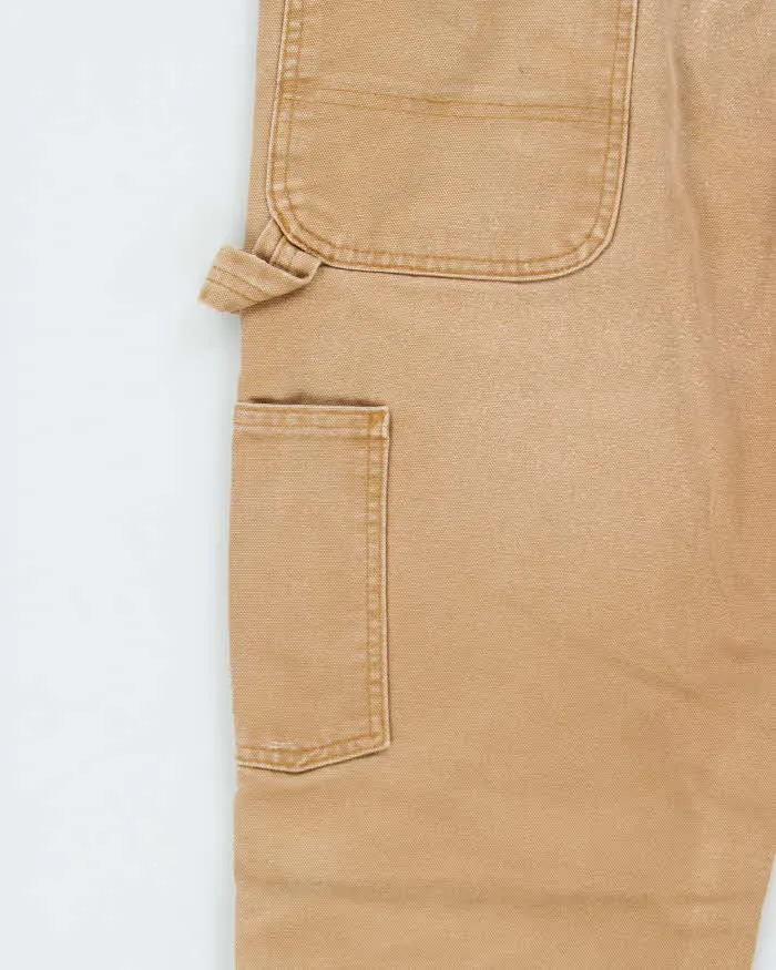 Vintage Carhartt Double Front Desert Tan Relaxed Fit Distressed Workwear Trousers - W32 L30 sold by Rokit product image thumbnail 5