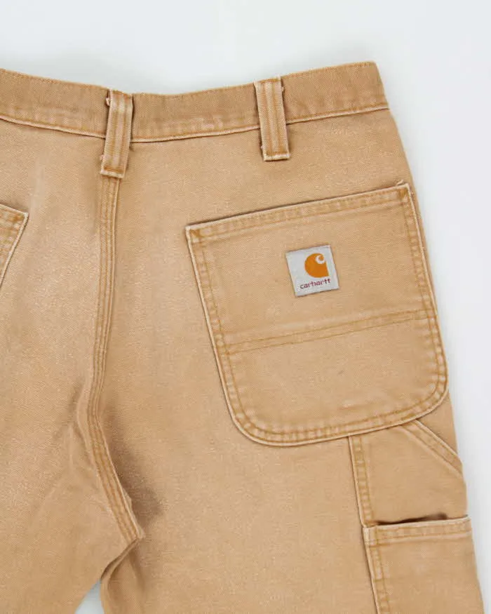 Vintage Carhartt Double Front Desert Tan Relaxed Fit Distressed Workwear Trousers - W32 L30 sold by Rokit product image thumbnail 4