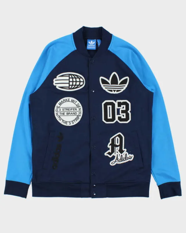 Vintage Adidas Originals Two-Tone Patch Varsity Track Jacket - L made by Adidas