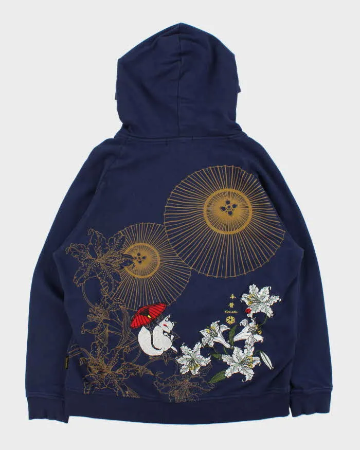 Vintage Kon Jaku Japanese Embroidered Full-Zip Hoodie - XL sold by Rokit product image thumbnail 2