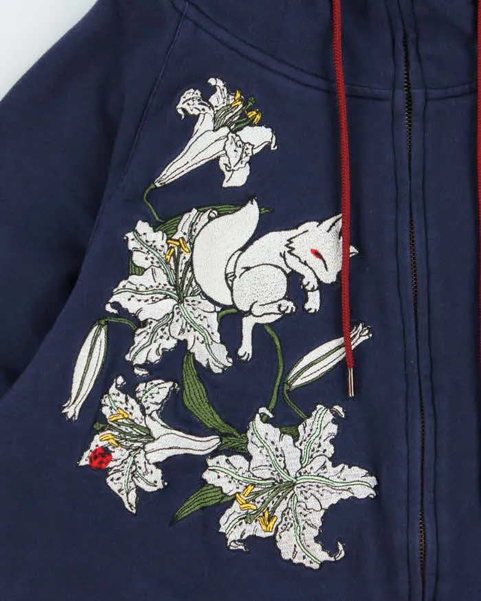 Vintage Kon Jaku Japanese Embroidered Full-Zip Hoodie - XL sold by Rokit product image thumbnail 4