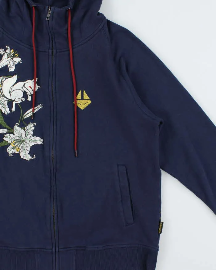 Vintage Kon Jaku Japanese Embroidered Full-Zip Hoodie - XL sold by Rokit product image thumbnail 3