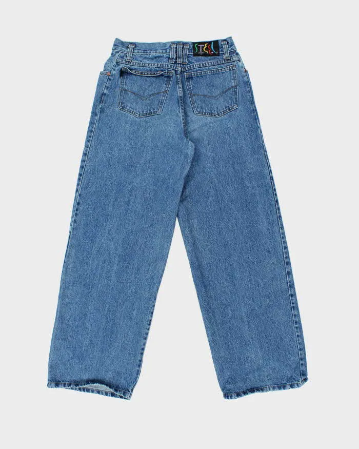 Vintage 1990s Steel Made In USA Super Wide Leg Women's Jeans - W28 L31 sold by Rokit product image thumbnail 2