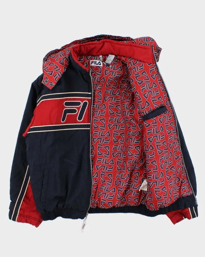 Vintage 90s Fila Padded Hooded Jacket - M sold by Rokit product image thumbnail 5