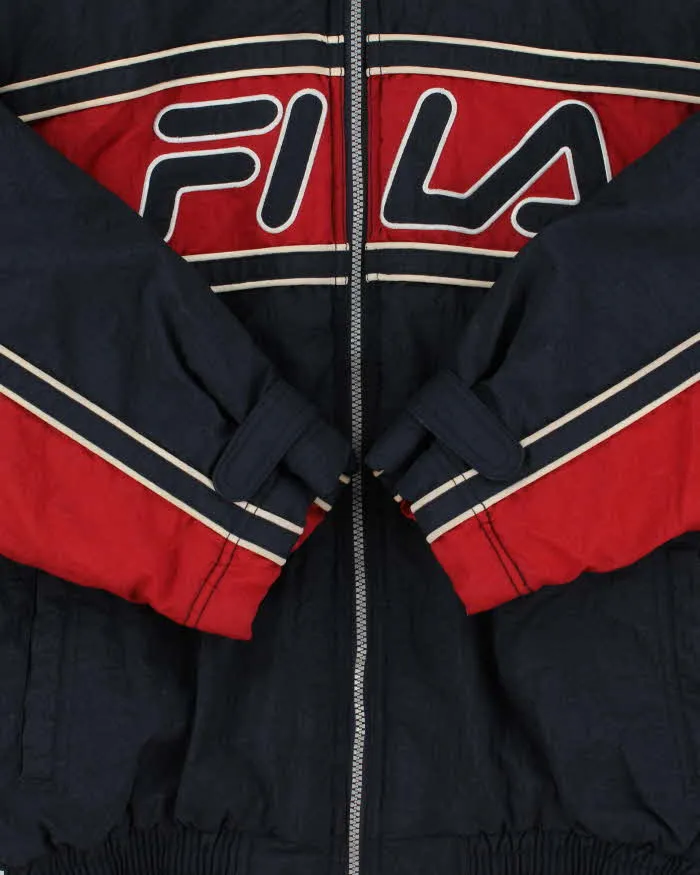 Vintage 90s Fila Padded Hooded Jacket - M sold by Rokit product image thumbnail 3