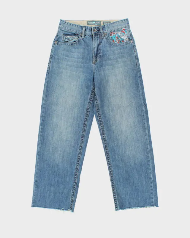 Vintage Y2K 00s Ecko UNLTD Embroidered Denim Baggy Fit Leg Jeans - W30 L29 sold by Rokit