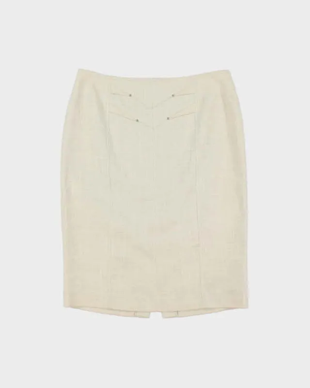 Vintage 00s Laura Studio Linen Glittery Skirt - M sold by Rokit