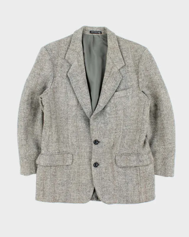 Vintage 1980s Harris Tweed Hand Woven Wool Blazer - M made by Rokit