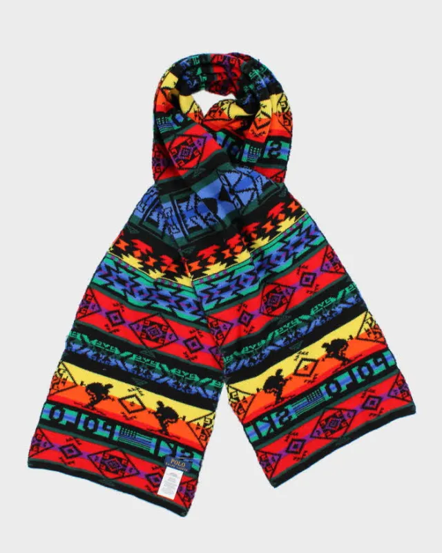 Vintage Ralph Lauren Polo Ski Wool Blend Scarf sold by Rokit