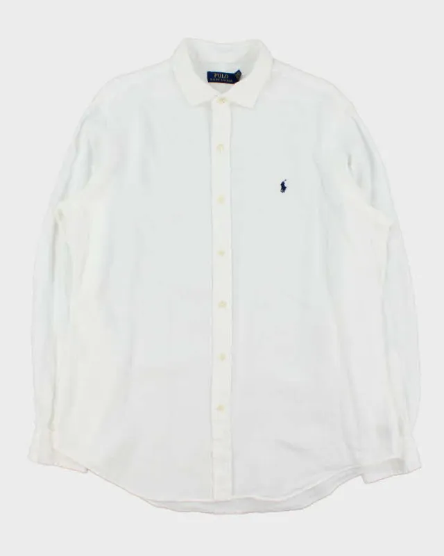 Vintage Ralph Lauren Oversized Linen Shirt - XL sold by Rokit