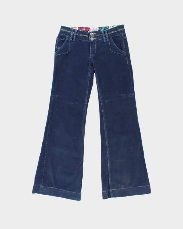 Vintage Y2K 00s MissMe Low Waisted Women's Flared Corduroy Trousers - W32 L31 sold by Rokit