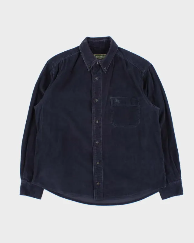 Vintage 00s Eddie Bauer Embroidered Long Sleeve Corduroy Shirt - XS sold by Rokit