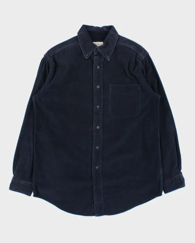 Vintage 00s L.L.Bean Corduroy Long Sleeve Shirt - S made by L.L. Bean