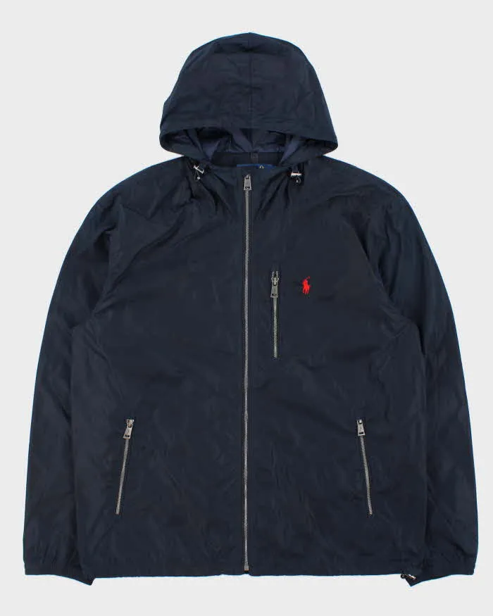 Vintage Polo Ralph Lauren Soft Shell Hooded Windbreaker Jacket - L sold by Rokit