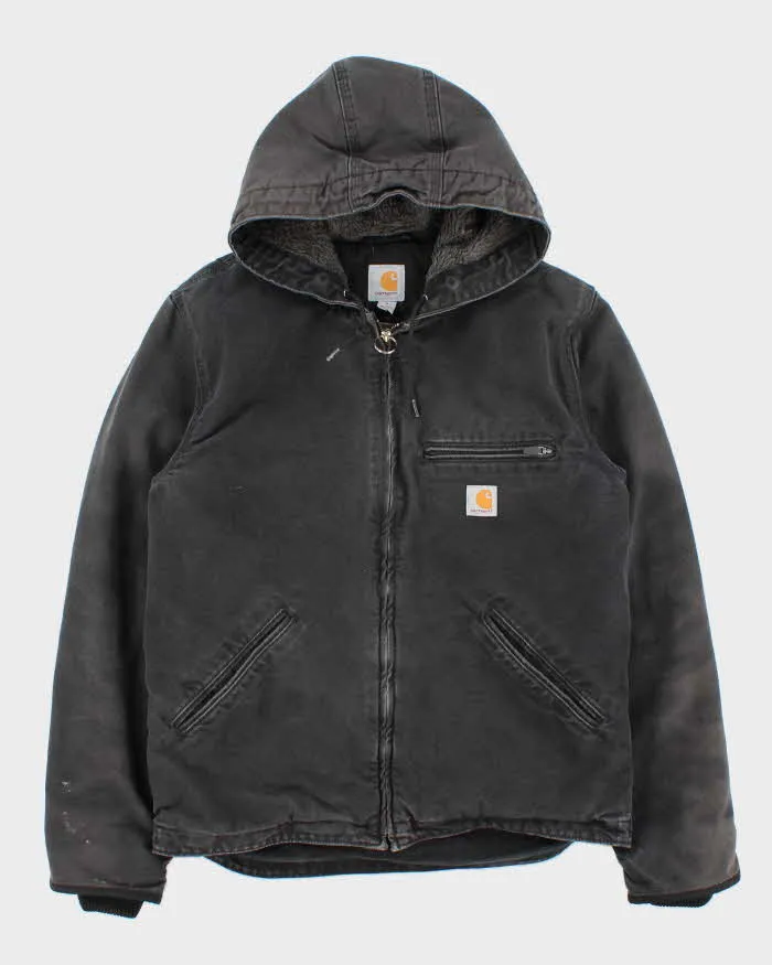 Vintage Carhart Fleece Lined Hooded Workwear Jacket - S sold by Rokit