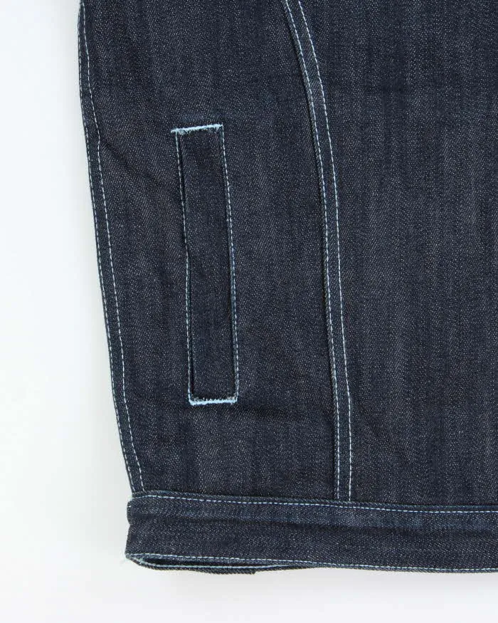 Vintage 1990s Oversized Contrast Stitch Raw Japanese Denim Jacket - L sold by Rokit product image thumbnail 4