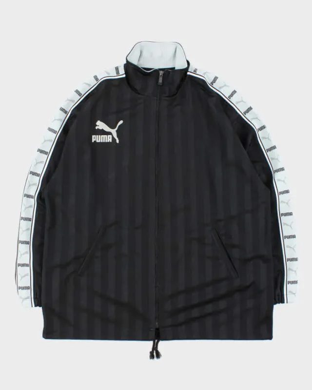 Vintage 1990s Puma Striped Reverse Spell Out Football Track Jacket - L sold by Rokit