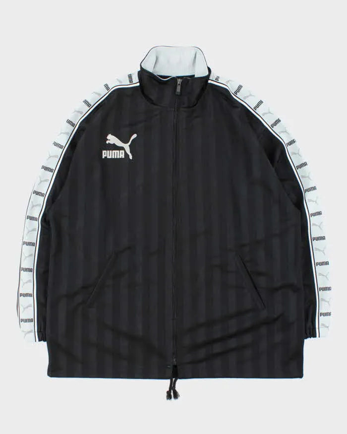Vintage 1990s Puma Striped Reverse Spell Out Football Track Jacket - L sold by Rokit
