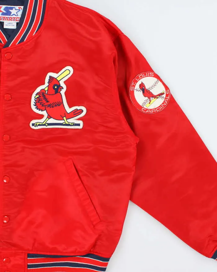Vintage 1990s Starter St. Louis Cardinals Satin Varsity Baseball Jacket - L sold by Rokit product image thumbnail 3