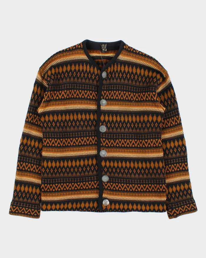 Vintage 1970s Norvyk Ren Dale Nordic Wool Ski Cardigan - M sold by Rokit