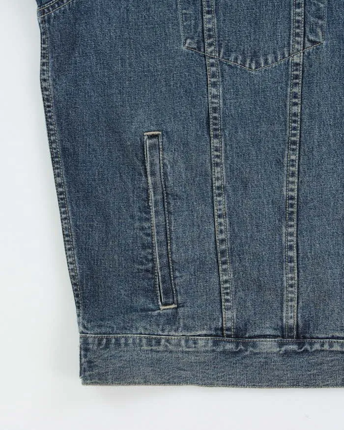 Vintage 1990s Eddie Bauer Medium Wash Denim Trucker Jacket - XL sold by Rokit product image thumbnail 4