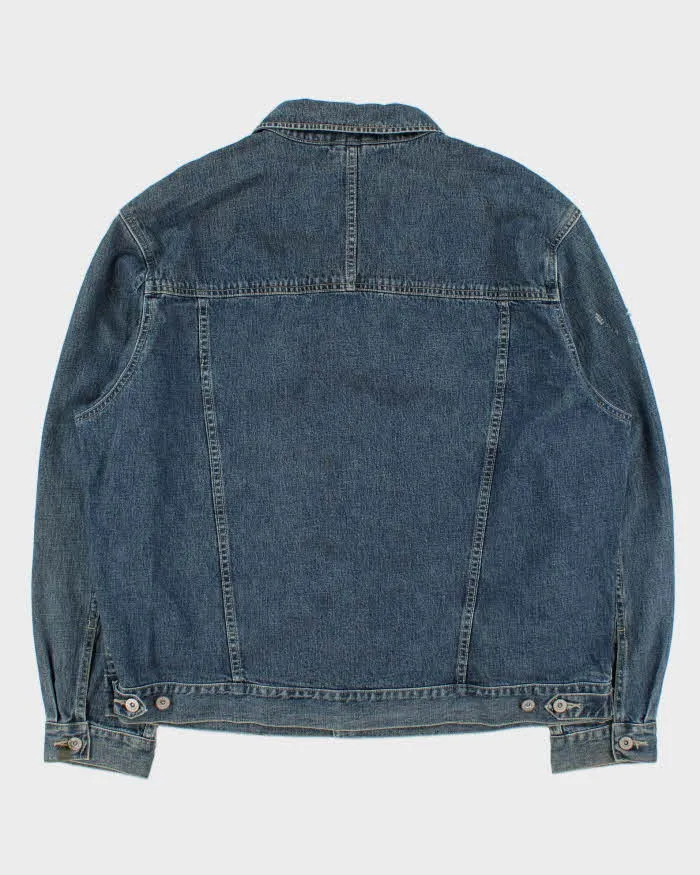 Vintage 1990s Eddie Bauer Medium Wash Denim Trucker Jacket - XL sold by Rokit product image thumbnail 2