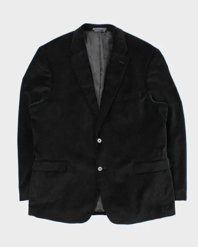 Vintage 00s Tommy Hilfiger Velvet Paisley Single Breasted Blazer - XXL made by Tommy Hilfiger