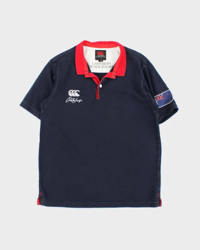 Vintage Y2K 00s Canterbury New Zealand RFC Short Sleeve Rugby Shirt - M sold by Rokit