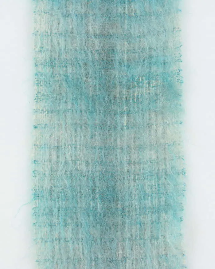 Vintage 1970s Eaton's Scottish Mohair & Wool Blend Fringed Scarf sold by Rokit product image thumbnail 3