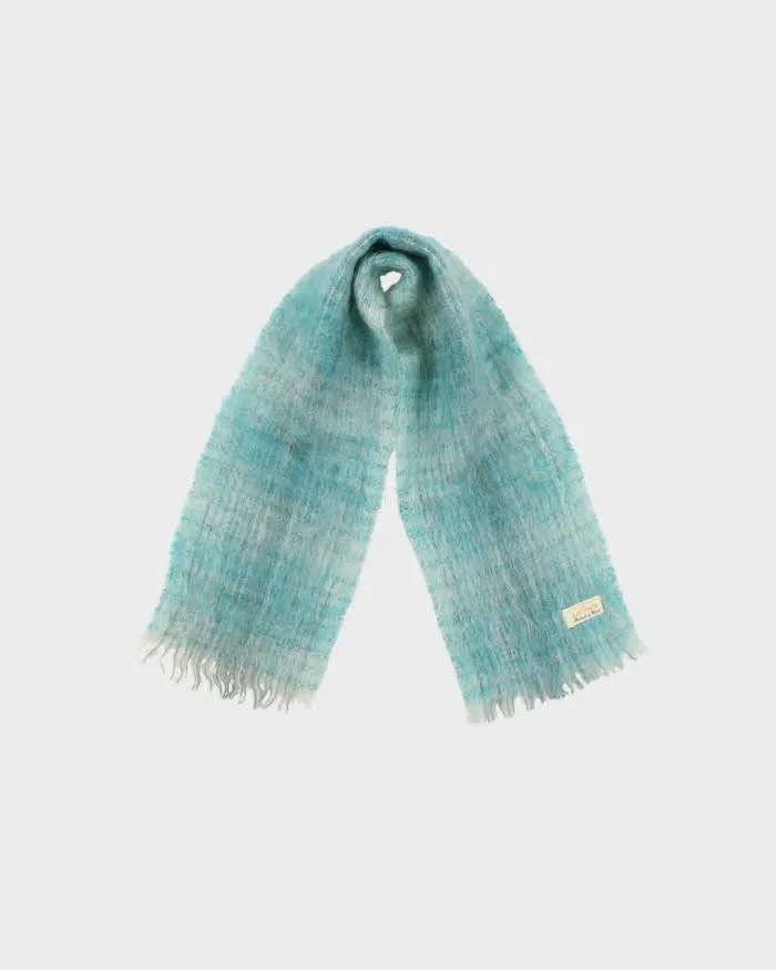 Vintage 1970s Eaton's Scottish Mohair & Wool Blend Fringed Scarf sold by Rokit