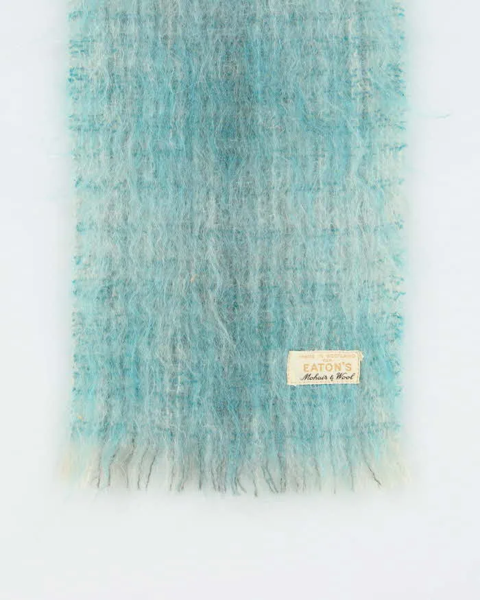 Vintage 1970s Eaton's Scottish Mohair & Wool Blend Fringed Scarf sold by Rokit product image thumbnail 5
