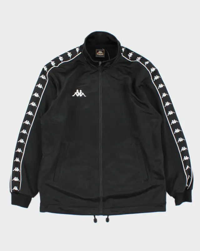 Vintage 1990s Kappa Black Classic Logo Track Jacket - M sold by Rokit